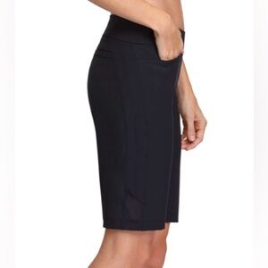 NWT Tail White Label Womens Side Insert 11” Golf Shorts Black Size 4